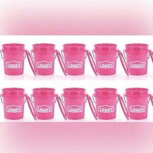 Pink Lowe's Mini Bucket w/Lid